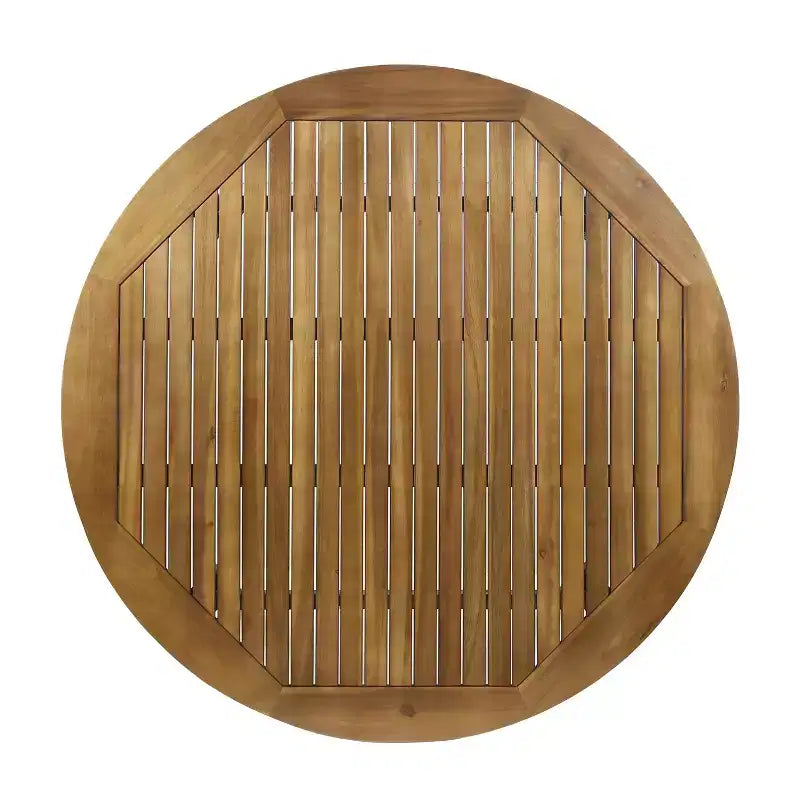 Ensemble de salle à manger 5 pièces Christopher Knight Home Biella en bois d'acacia et osier avec coussin