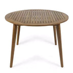 Ensemble de salle à manger 5 pièces Christopher Knight Home Biella en bois d'acacia et osier avec coussin