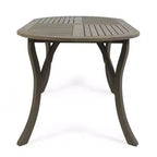 GDFStudio Zhana Outdoor Acacia Wood 7 Piece Dining Set with Cushion
