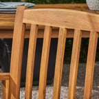 Christopher Knight Home Maura Outdoor Acacia Wood 5 Piece Dining Set with Water Resistant Cushion