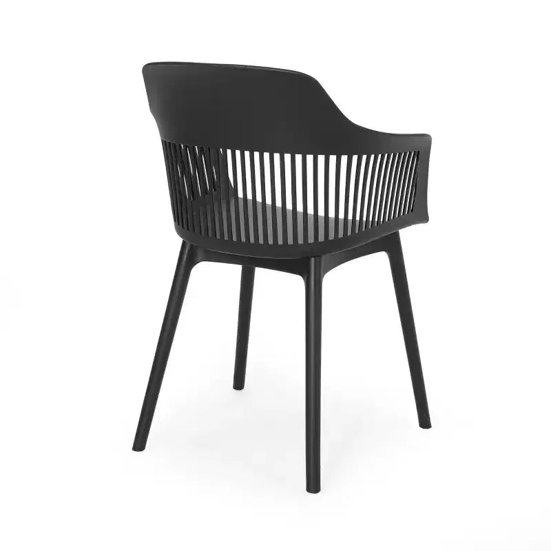 Christopher Knight Home Lorena Ensemble de salle à manger d'extérieur 7 pièces en bois d'acacia et résine avec table à manger de 71 po, Noir et teck