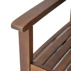 Christopher Knight Home Cassia Ensemble de salle à manger 7 pièces d'extérieur en bois d'acacia avec table de 69 po, marron foncé et blanc