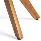 Christopher Knight Home Didicas Ensemble de salle à manger d'extérieur 5 pièces en bois d'acacia et osier avec coussin, teck/brun multicolore