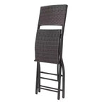 Christopher Knight Home Margarita Outdoor Wicker Folding 5 Piece Bar Set, Multibrown