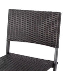 Christopher Knight Home Margarita Outdoor Wicker Folding 5 Piece Bar Set, Multibrown