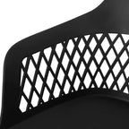 Christopher Knight Home Trinity Outdoor 7 Piece Polypropylene Resin and Acacia Wood Dining Set with 70 Table, Black and Teak