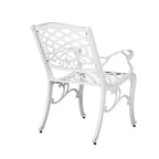 Christopher Knight Home Sarasota 5-Piece Cast Aluminum Outdoor Dining Set with Floral Scroll Design