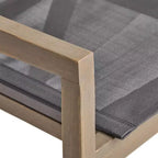 Christopher Knight Home Claude Ensemble repas d'extérieur 9 pièces en maille et bois d'acacia avec table à manger de 79 po