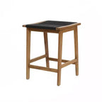 LuxenHome Outdoor Acacia Wood 4-Person Counter Height Table with 4 Stools Set Brown