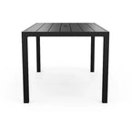 Martha Stewart 7-Piece Steel Patio Dining Set with 6 Stackable Chairs and 62 Table in Black