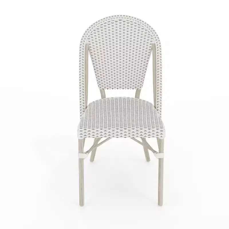 Martha Stewart Lily Pond Indoor-Outdoor Bistro Dining Table with 4 Stackable Bistro Chairs