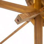Ensemble de salle à manger GDFStudio Tara d'extérieur 5 pièces en osier et bois d'acacia avec coussins
