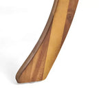 Christopher Knight Home Ferris, ensemble de salle à manger d'extérieur 5 pièces en bois d'acacia et osier avec coussins