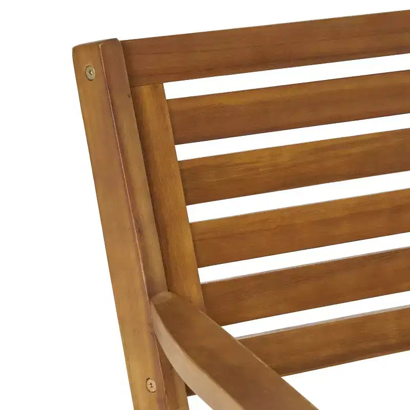 GDFStudio Lennox Ensemble de salle à manger d'extérieur 7 pièces en bois d'acacia avec coussins, teck/crème