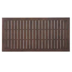 GDFStudio Taft Ensemble de salle à manger extérieur 7 pièces en bois d'acacia et osier avec coussins, marron foncé/beige