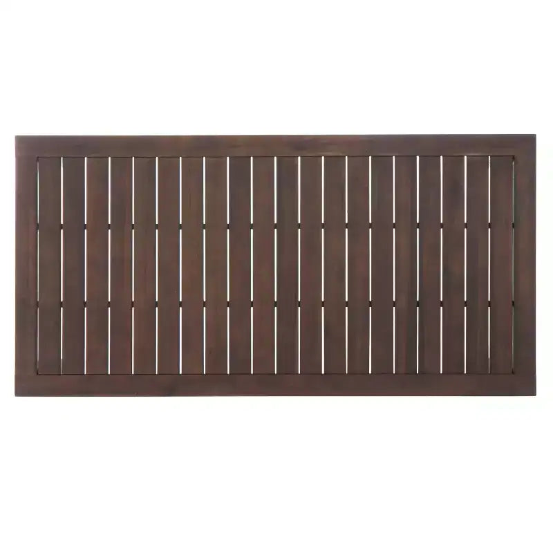 GDFStudio Taft Ensemble de salle à manger extérieur 7 pièces en bois d'acacia et osier avec coussins, marron foncé/beige