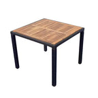 Ensemble de salle à manger d'extérieur en osier Whisen 7 pièces avec plateau de table en bois d'acacia, 6 chaises