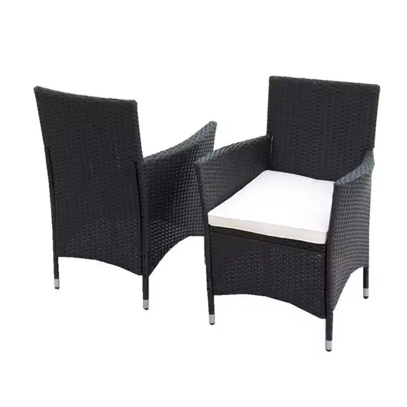 Ensemble de salle à manger d'extérieur en osier Whisen 7 pièces avec plateau de table en bois d'acacia, 6 chaises