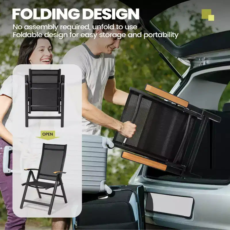 Crestlive Products – Ensembles de salle à manger d'extérieur modernes en aluminium, table de salle à manger de terrasse extensible avec chaises pliantes pour 4 à 10 personnes