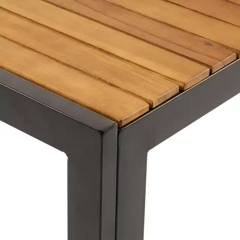 Christopher Knight Home Abel Ensemble de salle à manger 7 pièces en bois d'acacia et osier d'extérieur avec coussins, teck/marron multicolore