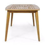 Christopher Knight Home Axel Ensemble de salle à manger d'extérieur 7 pièces en osier et bois d'acacia avec coussin, teck/brun multicolore