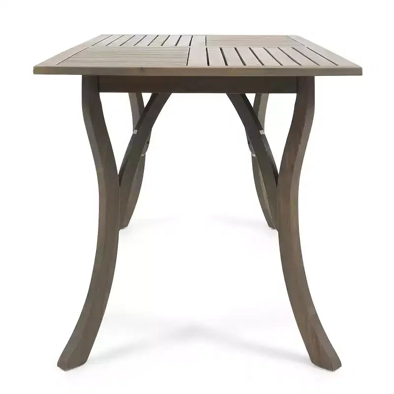 Christopher Knight Home Anchor, Ensemble de salle à manger d'extérieur 7 pièces en bois d'acacia à lattes