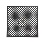 Christopher Knight Home Hallandale, ensemble de salle à manger d'extérieur 5 pièces en fonte d'aluminium, noir mat antique