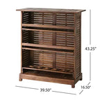 Christopher Knight Home Riviera Outdoor Acacia Wood 3 Piece Bar Set, Rich Mahogany