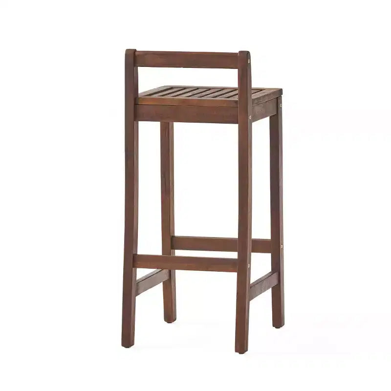 Christopher Knight Home Riviera Outdoor Acacia Wood 3 Piece Bar Set, Rich Mahogany