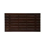 Christopher Knight Home Shalimar Ensemble de salle à manger 7 pièces en bois d'acacia d'extérieur, marron foncé et blanc