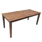 Ensemble de salle à manger d'extérieur 7 pièces Whisen - 6 places, table et chaises de jardin en bois d'extérieur, ensembles de meubles de patio résistants aux intempéries