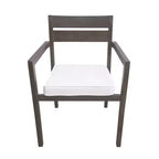 Ensemble de salle à manger d'extérieur 7 pièces Whisen - 6 places, table et chaises de jardin en bois d'extérieur, ensembles de meubles de patio résistants aux intempéries