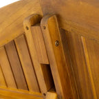 GDFStudio Brigitte Ensemble de salle à manger extérieur 5 pièces en bois d'acacia rustique