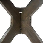 GDFStudio Brigitte Ensemble de salle à manger extérieur 5 pièces en bois d'acacia rustique