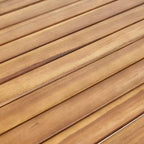 Christopher Knight Home Coronados Ensemble repas d'extérieur 5 pièces en bois d'acacia et osier avec coussins
