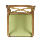 Christopher Knight Home Llano Ensemble de salle à manger 5 pièces en bois d'acacia d'extérieur avec coussin résistant à l'eau