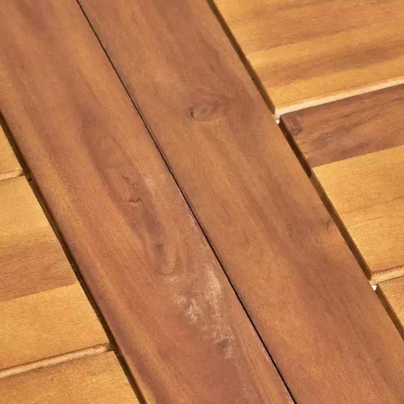 GDFStudio Neva Ensemble de salle à manger 7 pièces en bois d'acacia et osier d'extérieur avec coussin, naturel/marron multicouleur
