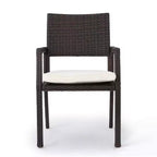 Christopher Knight Home Aisha Outdoor Wicker and Aluminum 6 Piece Dining Set with Bench, Multibrown/Brown