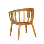 Christopher Knight Home Casper 7 Piece Outdoor Rustic Acacia Wood Dining Set with Slat Paneling