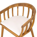 Christopher Knight Home Casper 7 Piece Outdoor Rustic Acacia Wood Dining Set with Slat Paneling