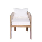 Christopher Knight Home Chase Ensemble de salle à manger d'extérieur 7 pièces en bois d'acacia et corde tressée avec coussins