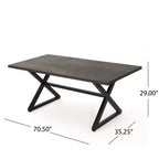 Christopher Knight Home Aisha Outdoor Wicker and Aluminum 6 Piece Dining Set with Bench