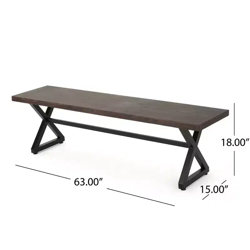Christopher Knight Home Aisha Outdoor Wicker and Aluminum 6 Piece Dining Set with Bench