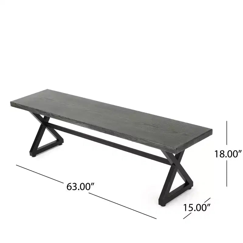 Christopher Knight Home Aisha Outdoor Wicker and Aluminum 6 Piece Dining Set with Bench