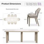 PURPLE LEAF Dining Set Patio Metal Table and Wicker Rattan Chairs for Outside Porch Garden Kitchen Modern Outdoor Furniture Sets