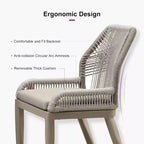 PURPLE LEAF Dining Set Patio Metal Table and Wicker Rattan Chairs for Outside Porch Garden Kitchen Modern Outdoor Furniture Sets