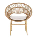 Ensemble de salle à manger d'extérieur rustique 7 pièces Corey en rotin, métal et bois d'acacia Christopher Knight Home