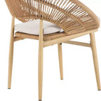 Ensemble de salle à manger d'extérieur rustique 7 pièces Corey en rotin, métal et bois d'acacia Christopher Knight Home