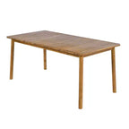 Ensemble de salle à manger extérieur 7 pièces Christopher Knight Home Corin en rotin et acacia rustique avec coussins