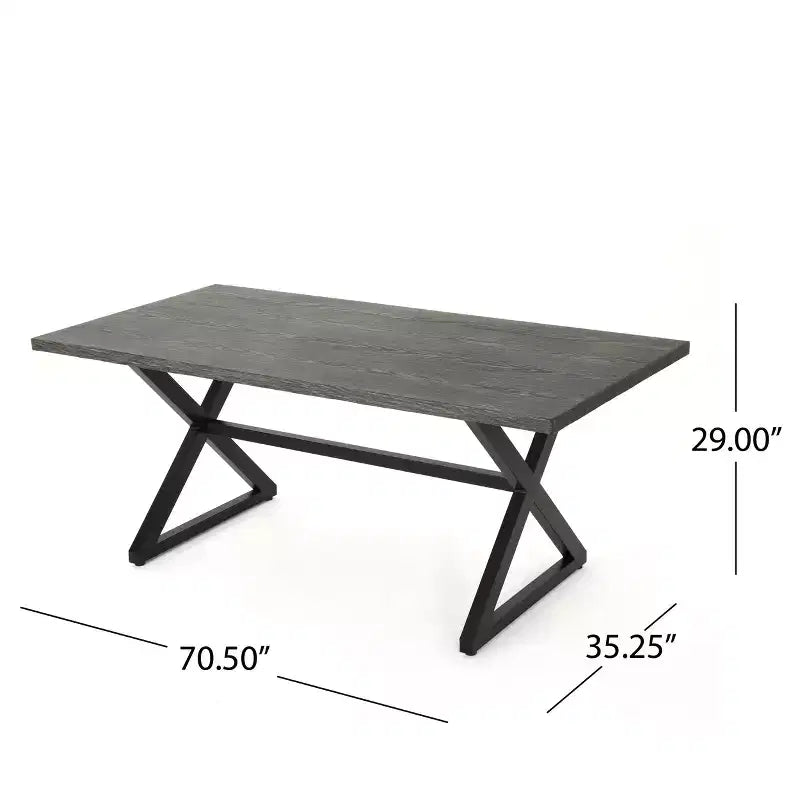 Christopher Knight Home Adina Outdoor Wicker and Aluminum 7 Piece Dining Set with Cushion